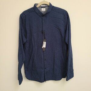 Dstrezzed Mens Dot Fine Jacquard Long Sleeve Shirt SZ L